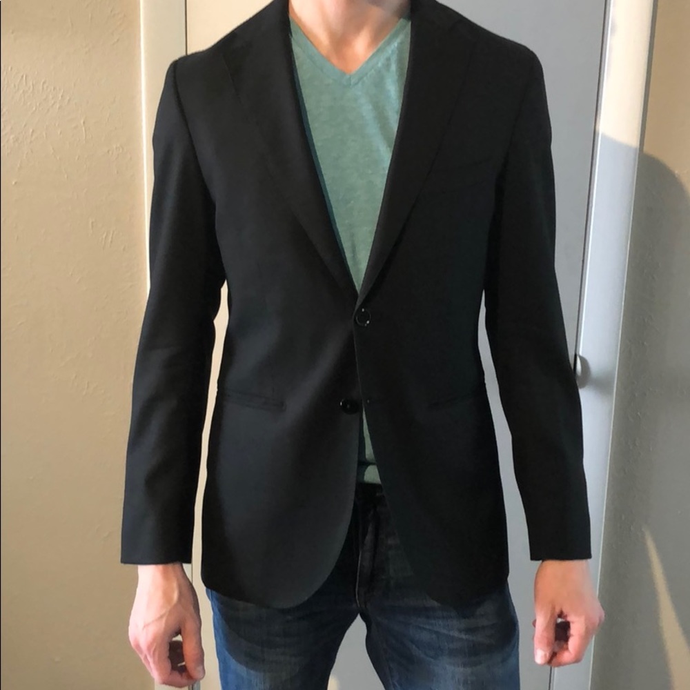 Massimo Duti Black Suit: jacket (36R), pants (31)